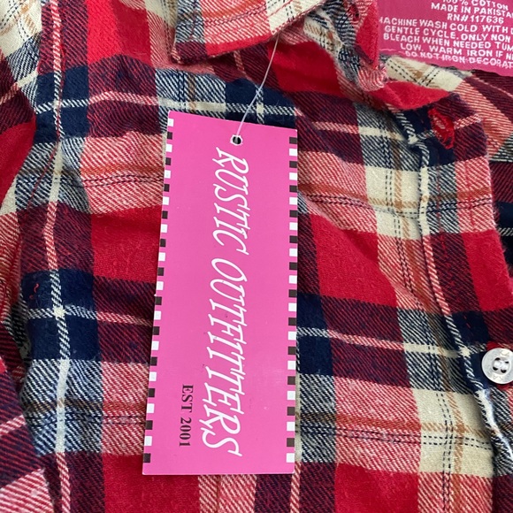 Rustic Outfitters Plaid Button Down NWT - Picture 4 of 9